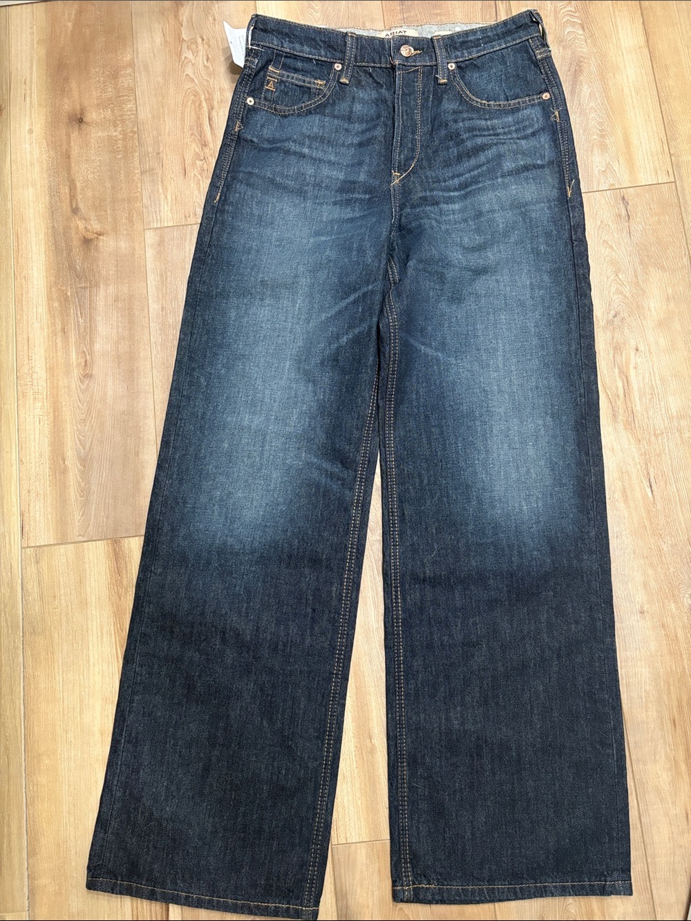 Ariat Women's Dark Blue Wide-Leg Jeans